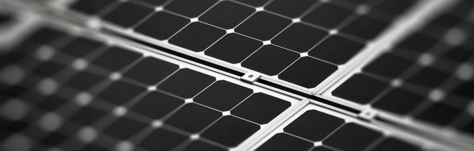 A close up of the top of a solar panel